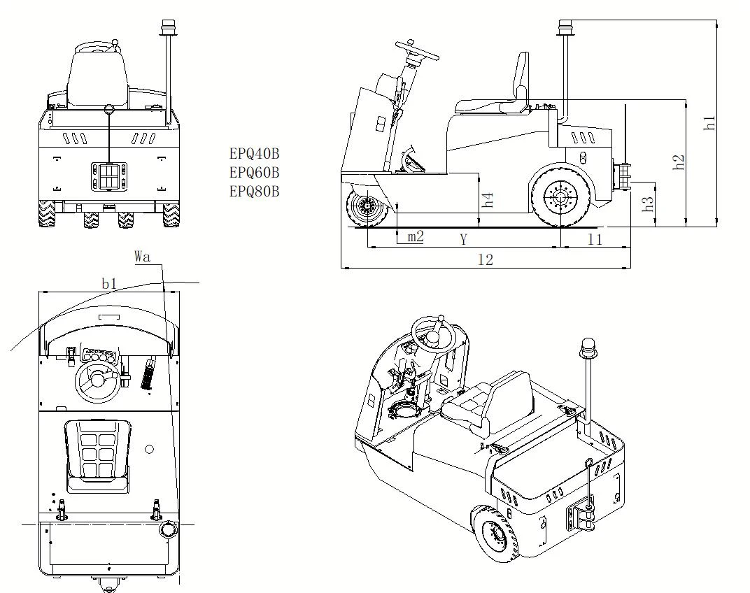 Tow Tractors Sit Type 6